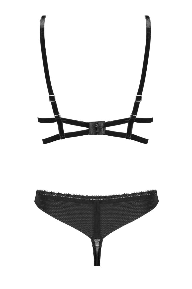 BH - String Set - Spitzen-BH mit Bügel und String